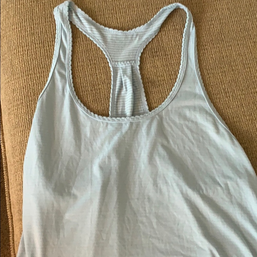 Lululemon light blue workout tank